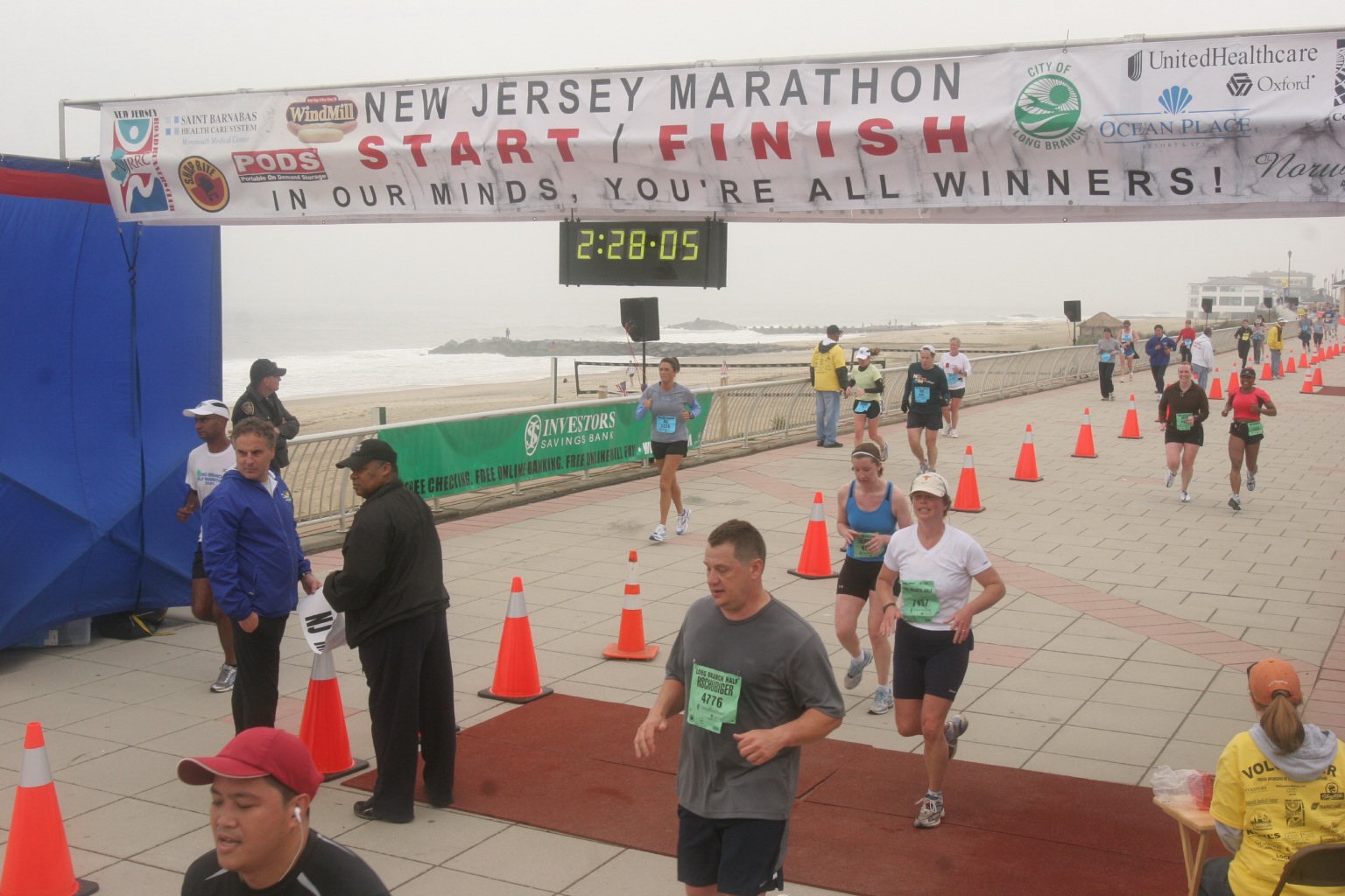 Rachael at the finish.